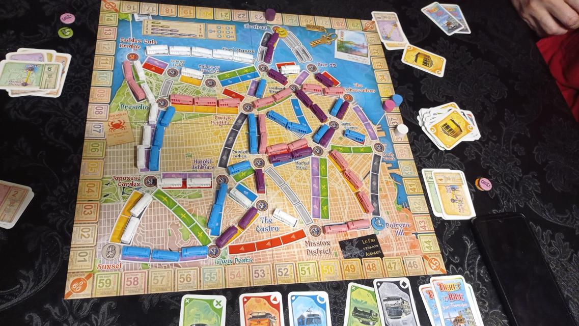 Ticket to Ride: San Francisco on the table, photo by Carcolo