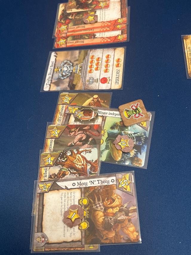 Blood Bowl: Team Manager – The Card Game on the table, photo by Sergio Zer
