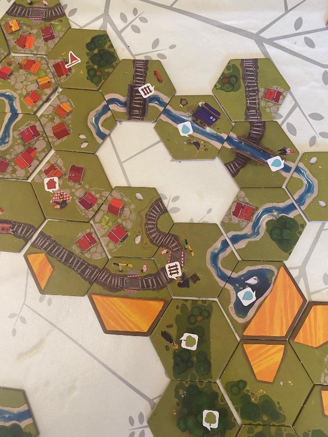 Dorfromantik: Das Brettspiel sul tavolo, foto di Juanlu