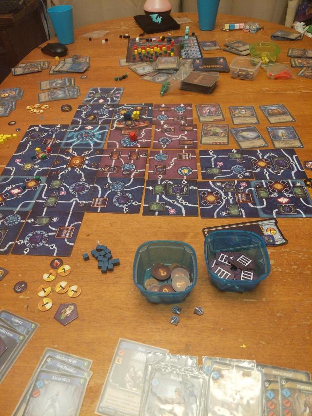 Clank!: Catacombs on the table, photo by Shani M