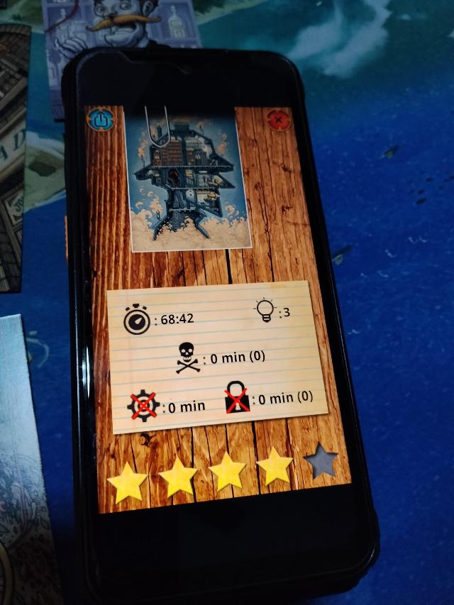 Unlock!: Short Adventures – Inside the Mind of Sherlock Holmes on the table, photo by Amy