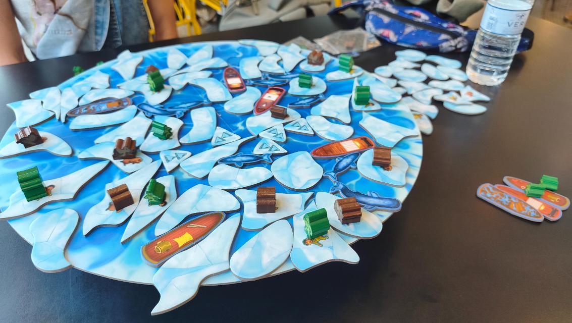 Ice Floes & Foes on the table, photo by Noel Rodrigo Arcay