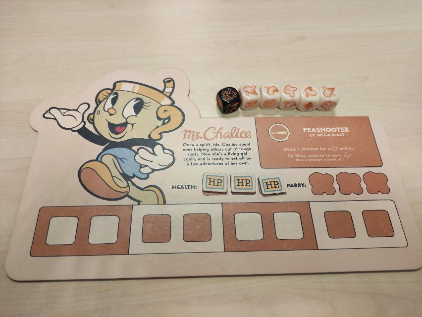 Cuphead: Fast Rolling Dice Game on the table, photo by Sebashi
