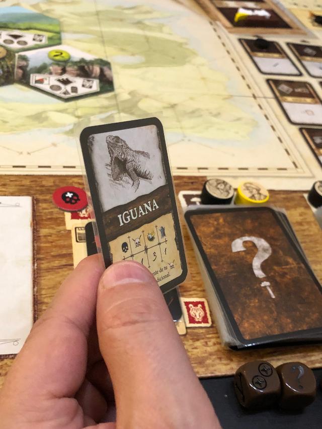 Robinson Crusoe: Adventures on the Cursed Island – Collector's Edition (Gamefound Edition) on the table, photo by Laura V.