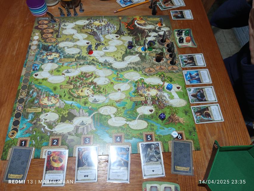The Lord of the Rings: Adventure to Mount Doom on the table, photo by MarFe MaAn