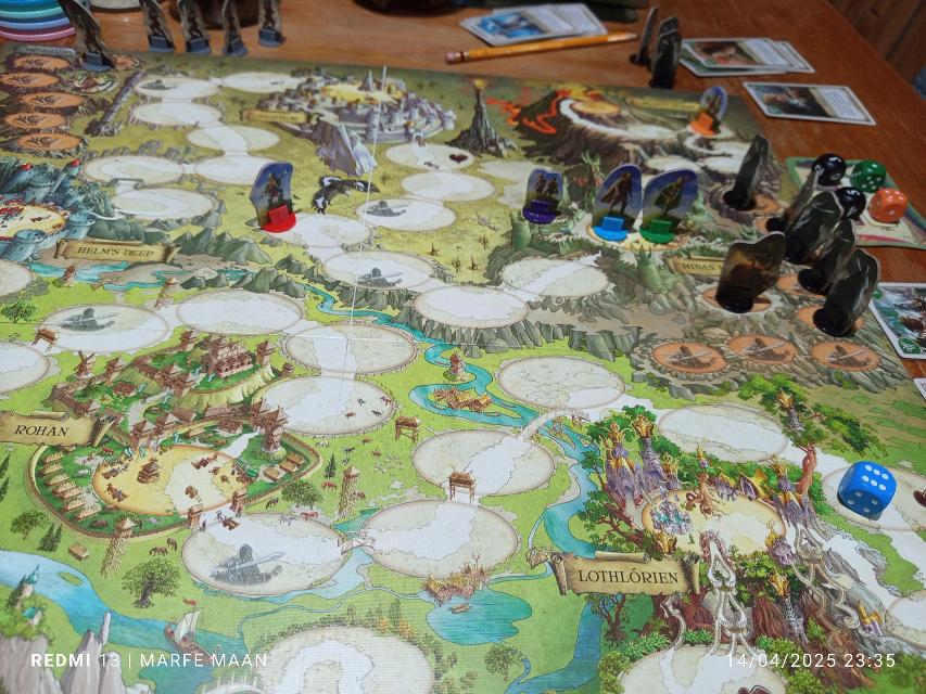The Lord of the Rings: Adventure to Mount Doom on the table, photo by MarFe MaAn