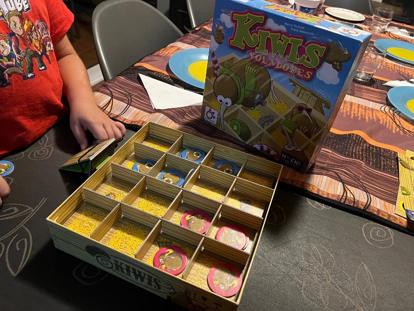 Flying Kiwis on the table, photo by Bruno Circulo Friki