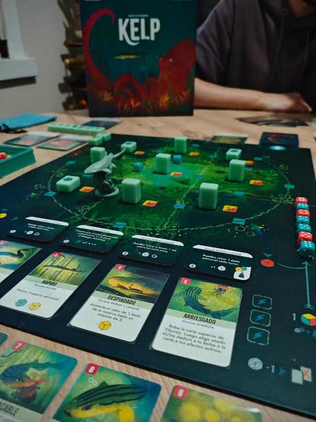Kelp: Shark vs Octopus op tafel, foto van Adrian