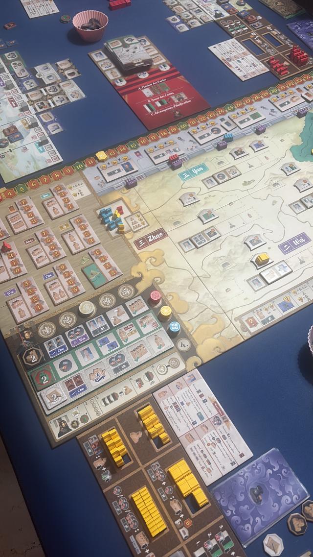 Zhanguo: The First Empire on the table, photo by Alba Lo