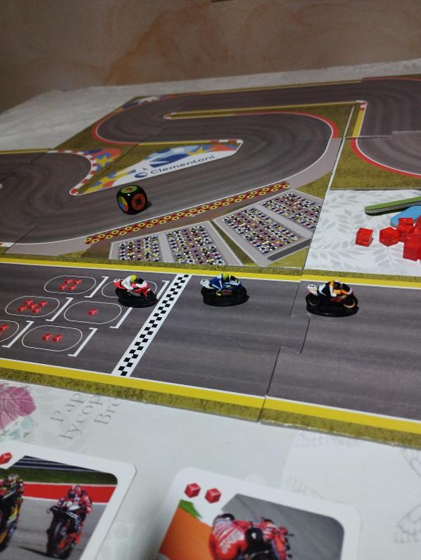 motoGP The Board Game on the table, photo by Ismael Sánchez