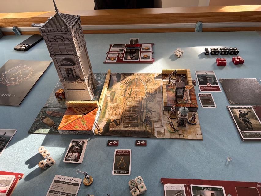 Assassin's Creed: Brotherhood of Venice auf dem Tisch, Foto von neogeneration