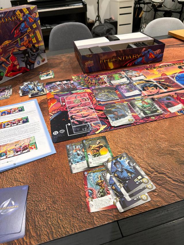 Legendary: A DC Deck Building Game on the table, photo by neogeneration