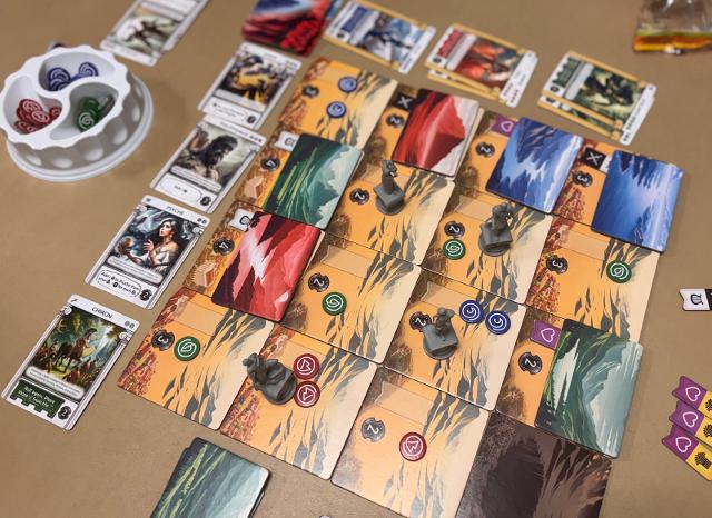 Pantheum: Demigods of Olympia on the table, photo by Charlie King