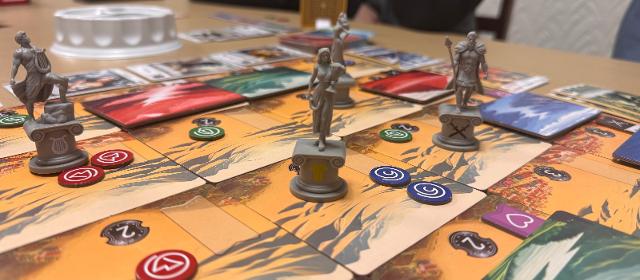 Pantheum: Demigods of Olympia on the table, photo by Charlie King