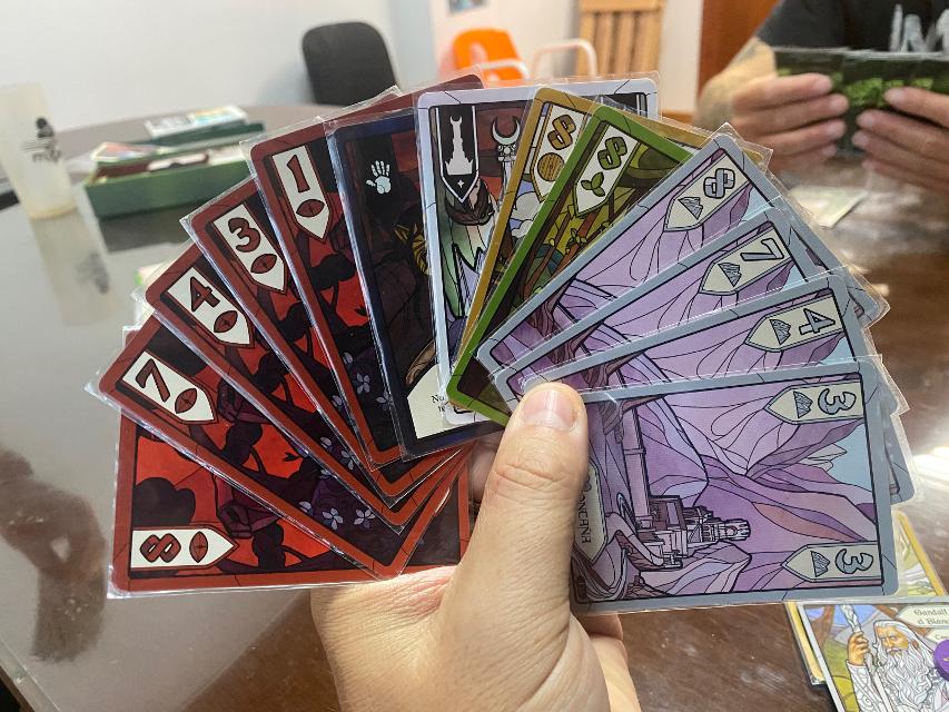 The Lord of the Rings: The Two Towers – Trick-Taking Game on the table, photo by Juanlu