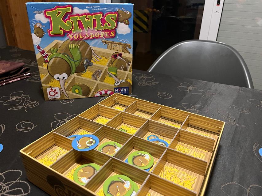 Flying Kiwis on the table, photo by Bruno Circulo Friki