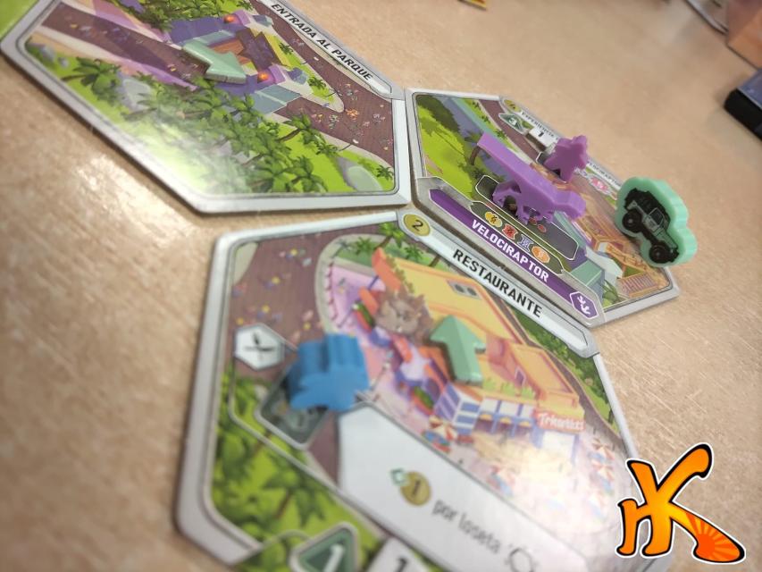 Dinosaur World on the table, photo by Amy